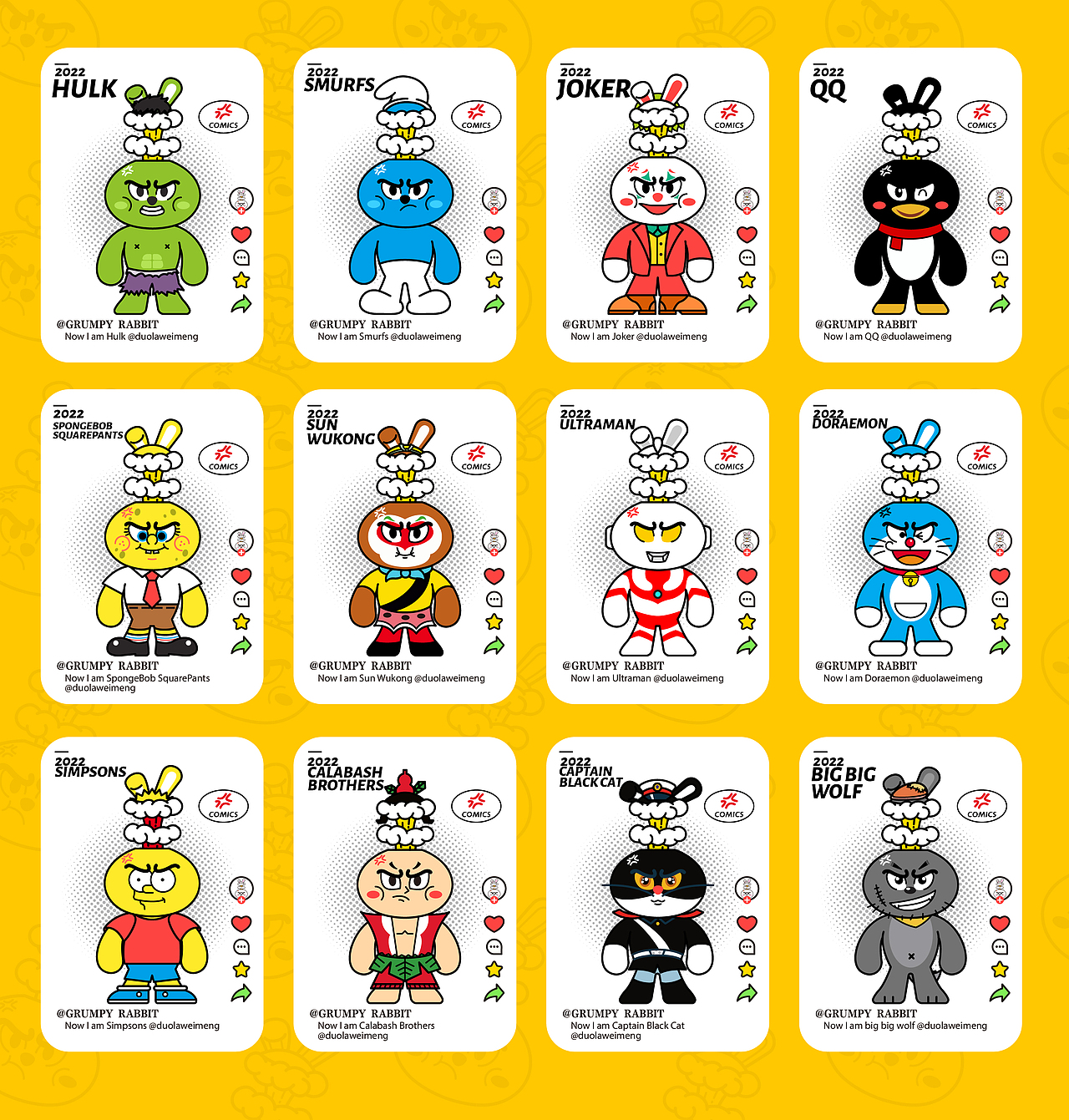 暴躁兔｜原创卡通IP设计（图ZMzIyNTMzODA4） - IP形象 - 站酷设计师哆啦喂梦原创素材 - 站酷ZCOOL