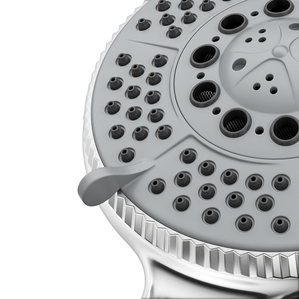 不锈钢花洒头金属产品建模渲染