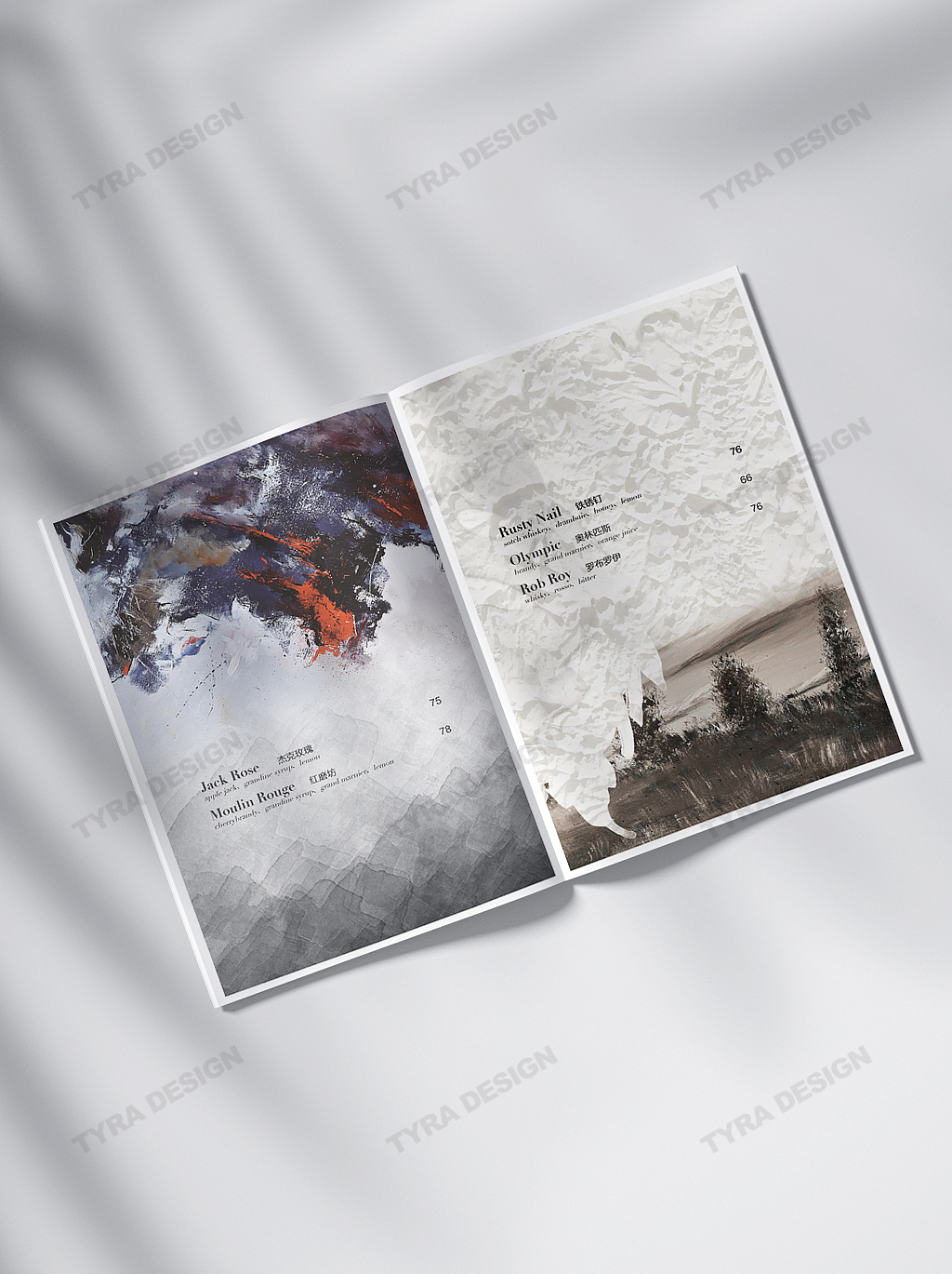「酒吧价目菜单设计」样机展示（图ZMzI1ODExNTA0） - 书籍/画册 - 站酷设计师TYRA729原创素材 - 站酷ZCOOL