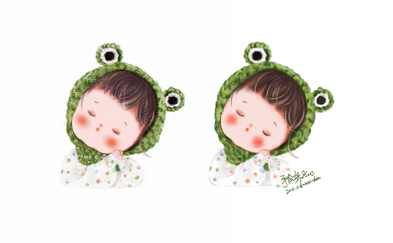 【手绘100张练习计划】卡通人物 001-009