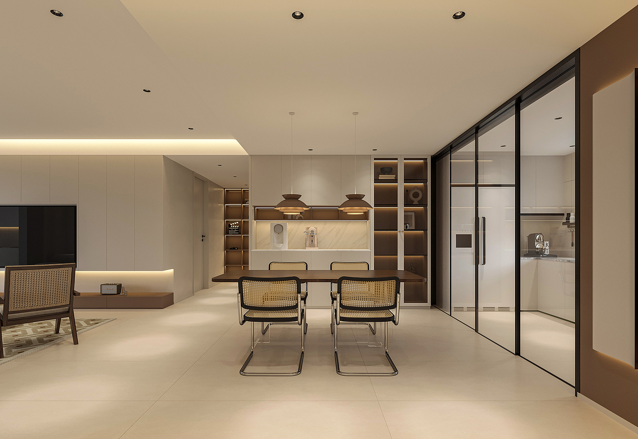 奶油风效果图表现（图ZMzI2MTczMDA0） - 家装设计 - 站酷设计师阿鹏丨VISION原创素材 - 站酷ZCOOL