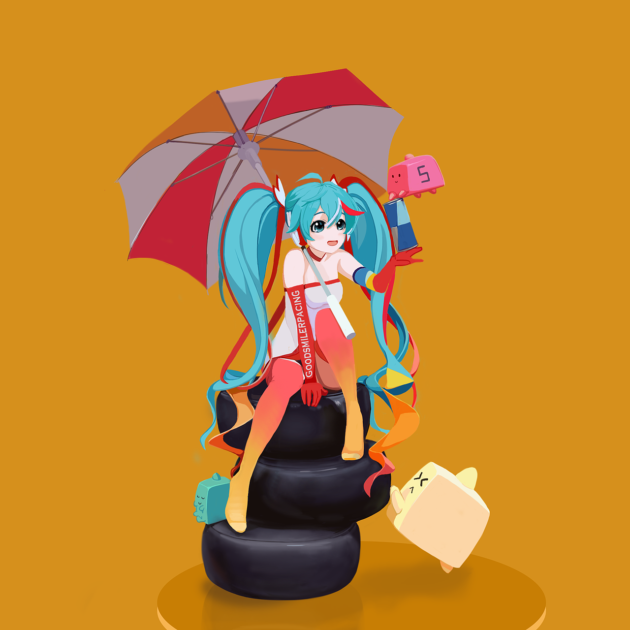 手绘-初音（图ZMzAyNjQ1Nzky） - 创作习作 - 站酷设计师小六六6666原创素材 - 站酷ZCOOL
