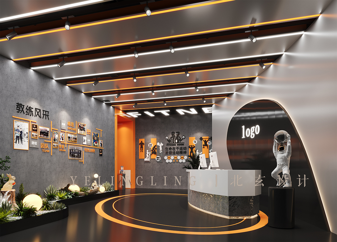 健身房设计案例丨每天锻炼，强身健体