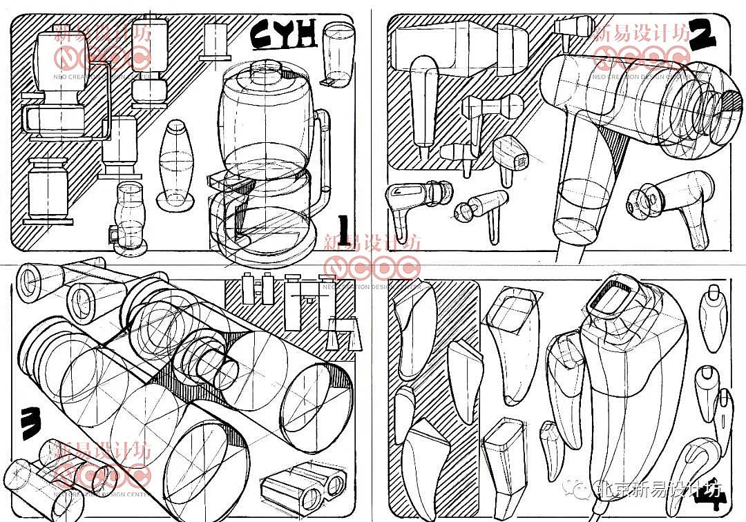 工业设计考研手绘（图ZMzQ4MDIxMDQ4） - 其他工业/产品 - 站酷设计师新易设计坊原创素材 - 站酷ZCOOL