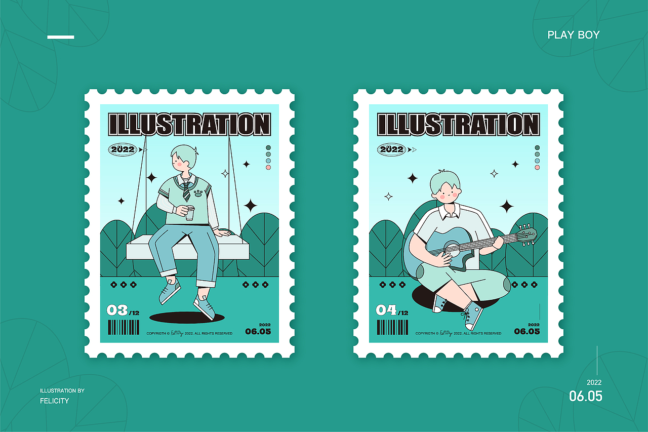 描边风人物插画（图ZMzAzNzAyNjMy） - 创作习作 - 站酷设计师耶子恩原创素材 - 站酷ZCOOL