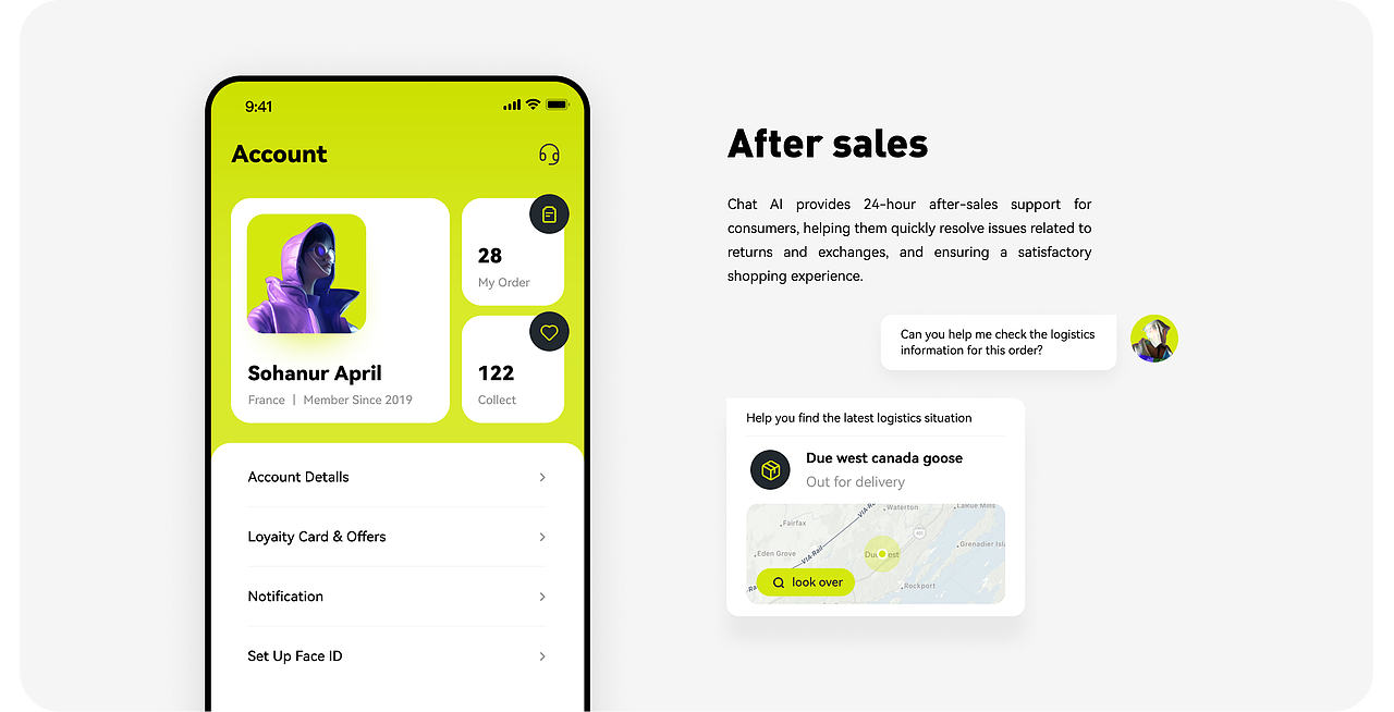 MOON chat AI 电商APP设计（图ZMzM3ODAyNjA4） - 交互/UE - 站酷设计师一山有木兮一原创素材 - 站酷ZCOOL