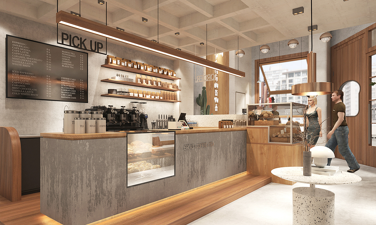 Z.DESIGN | 淄博-好好吃面包 | 咖啡烘焙店（图ZMjk4ODYyMjA0） - 酒店餐饮设计 - 站酷设计师周周有钱收_原创素材 - 站酷ZCOOL