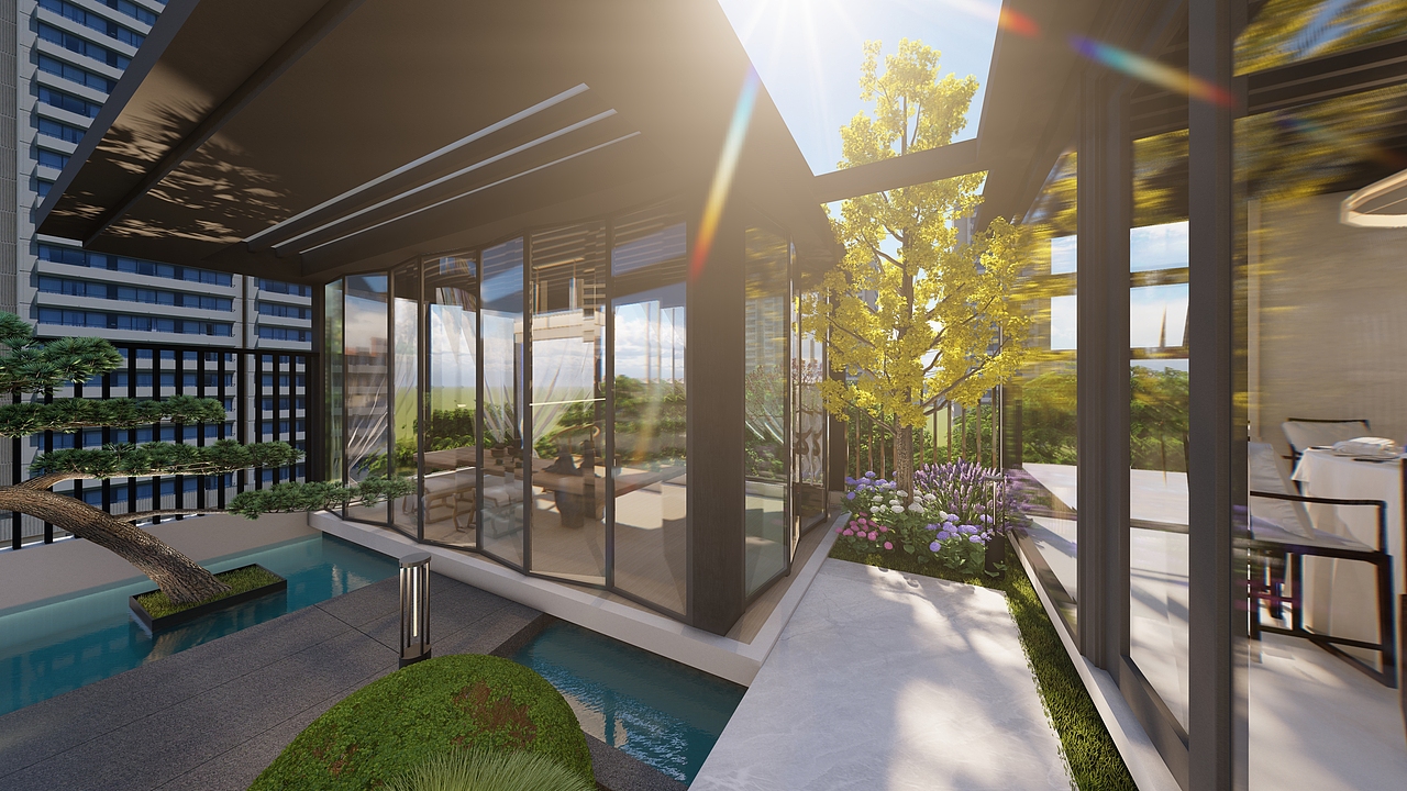 不规则感现代花园，简约中的高级感（图ZMzE2NTQ3NTQ0） - 景观设计 - 站酷设计师知鱼景观原创素材 - 站酷ZCOOL