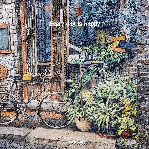 雨后的小酒吧（图ZMzE2NTI4NjM2） - 创作习作 - 站酷设计师画画的朝雨原创素材 - 站酷ZCOOL