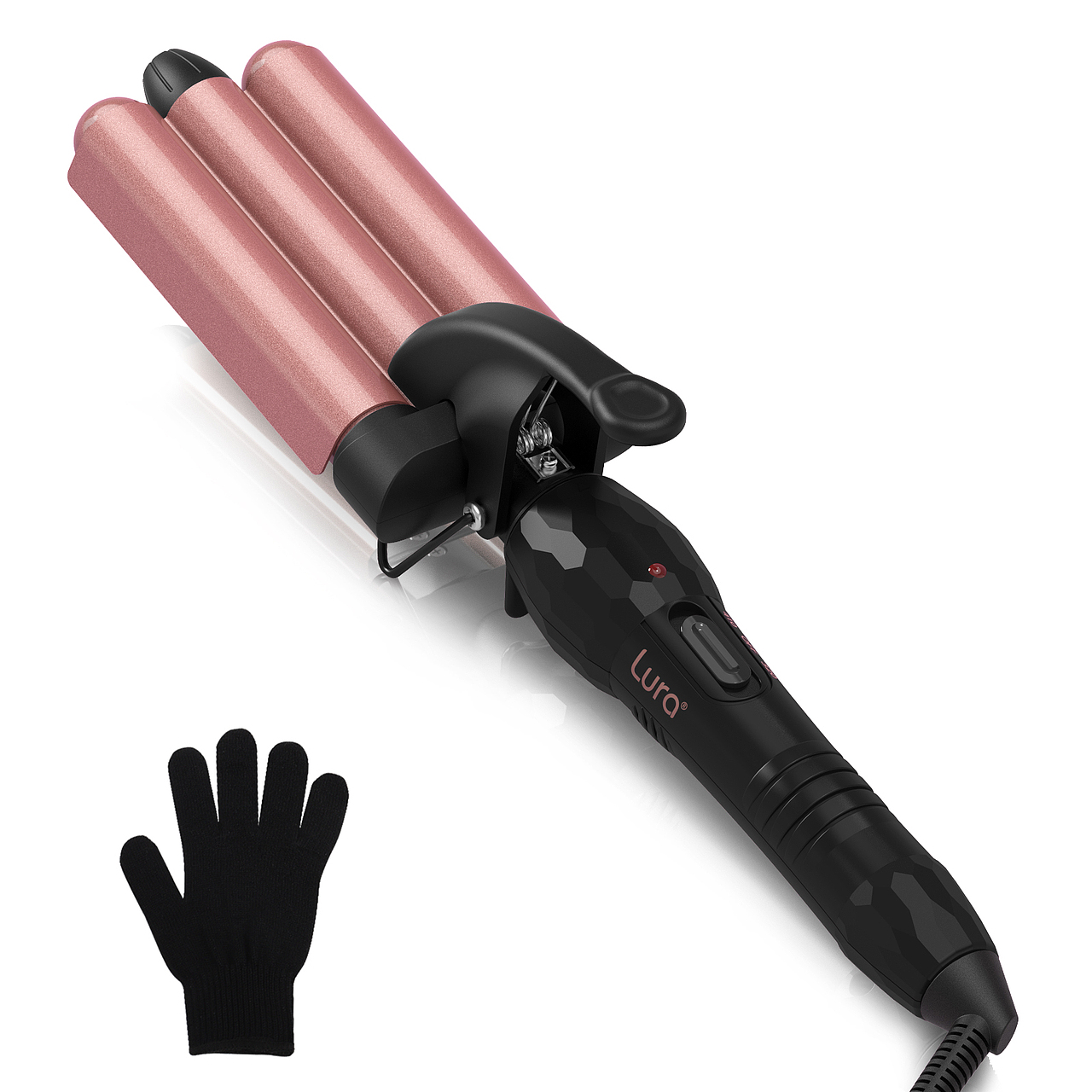 亚马逊主副图A+页面设计 三筒卷发器 卷发棒