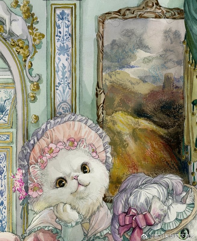 宠物插画|温莎女爵和她的三个孩子（图ZMzUxNDM0Mzk2） - 艺术插画 - 站酷设计师临川朱华月下流沙原创素材 - 站酷ZCOOL