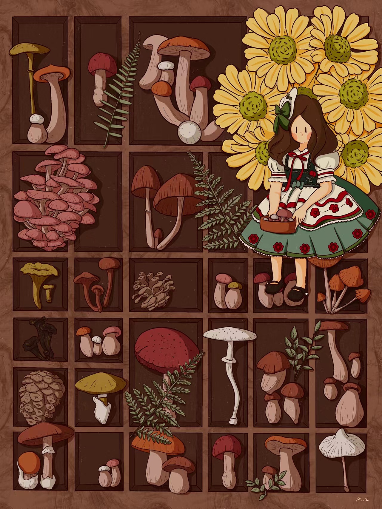 wow 蘑菇女娃娃（图ZMzEzNjE0MjQ4） - 儿童插画 - 站酷设计师大大大K原创素材 - 站酷ZCOOL