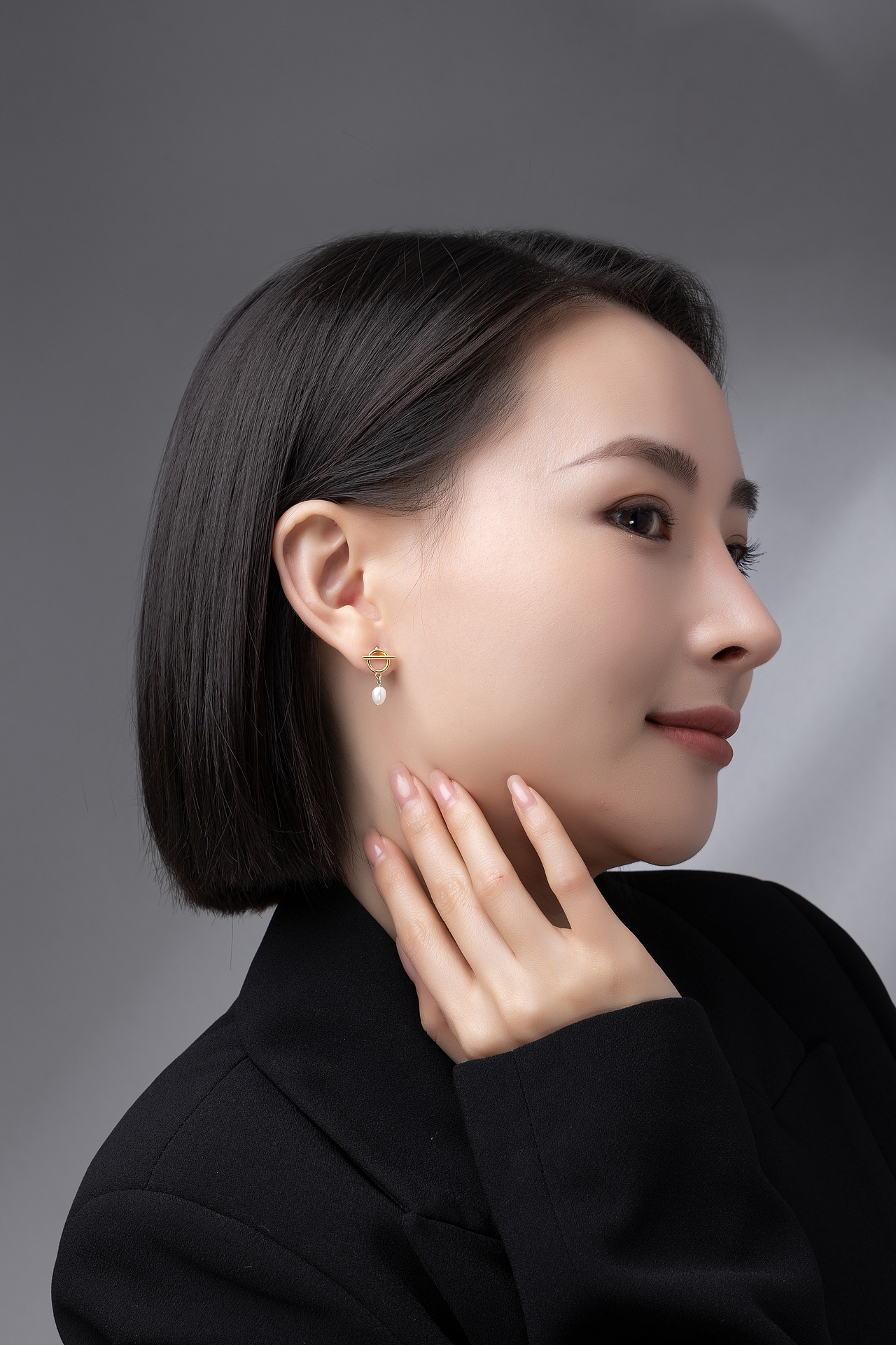 东莞模特 项链 耳环 戒指首饰拍摄