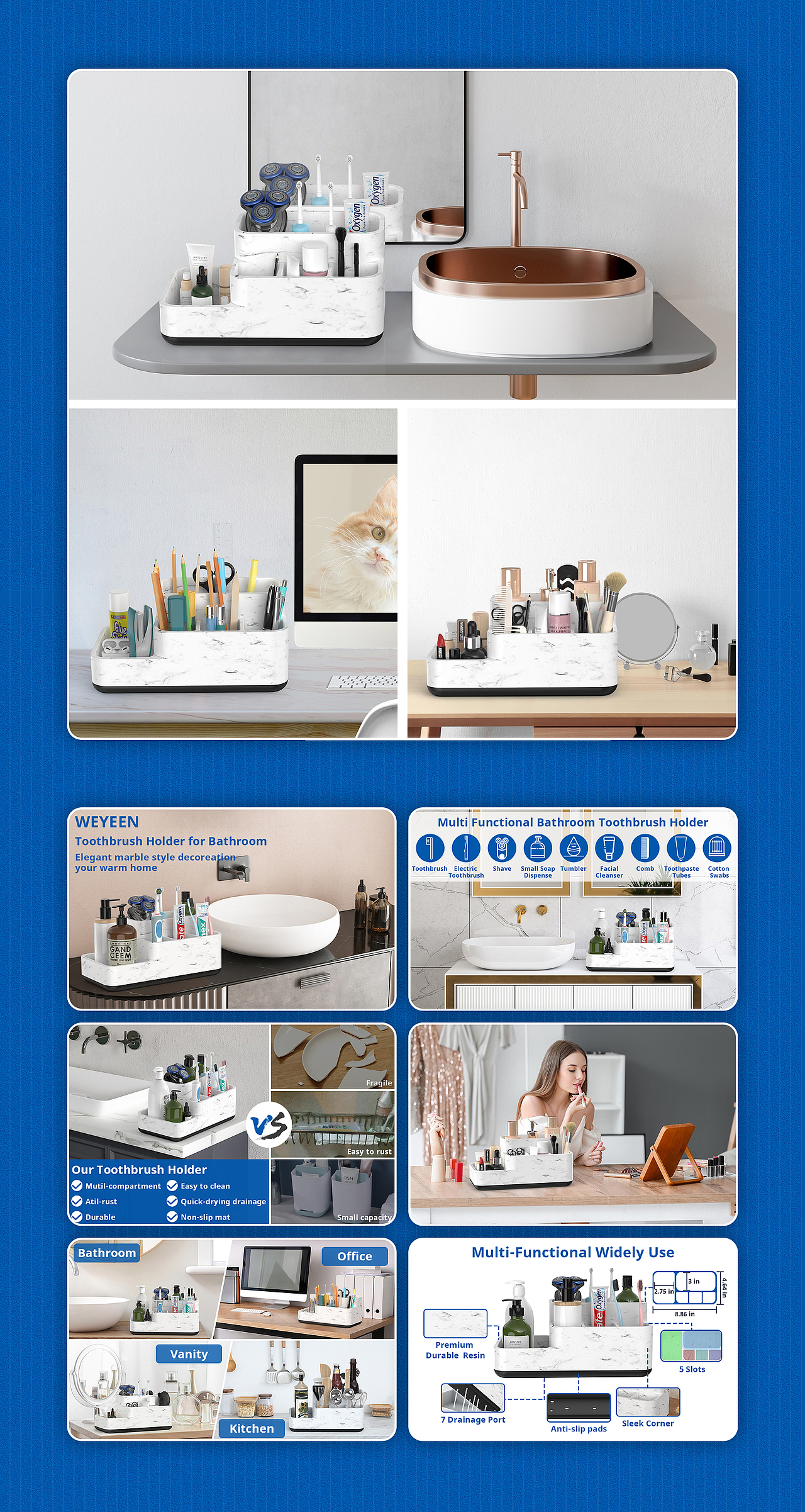 亚马逊主图设计-牙刷架托盘建模渲染（图ZMzM4NDg2NzQ0） - 电商 - 站酷设计师星煜设计原创素材 - 站酷ZCOOL