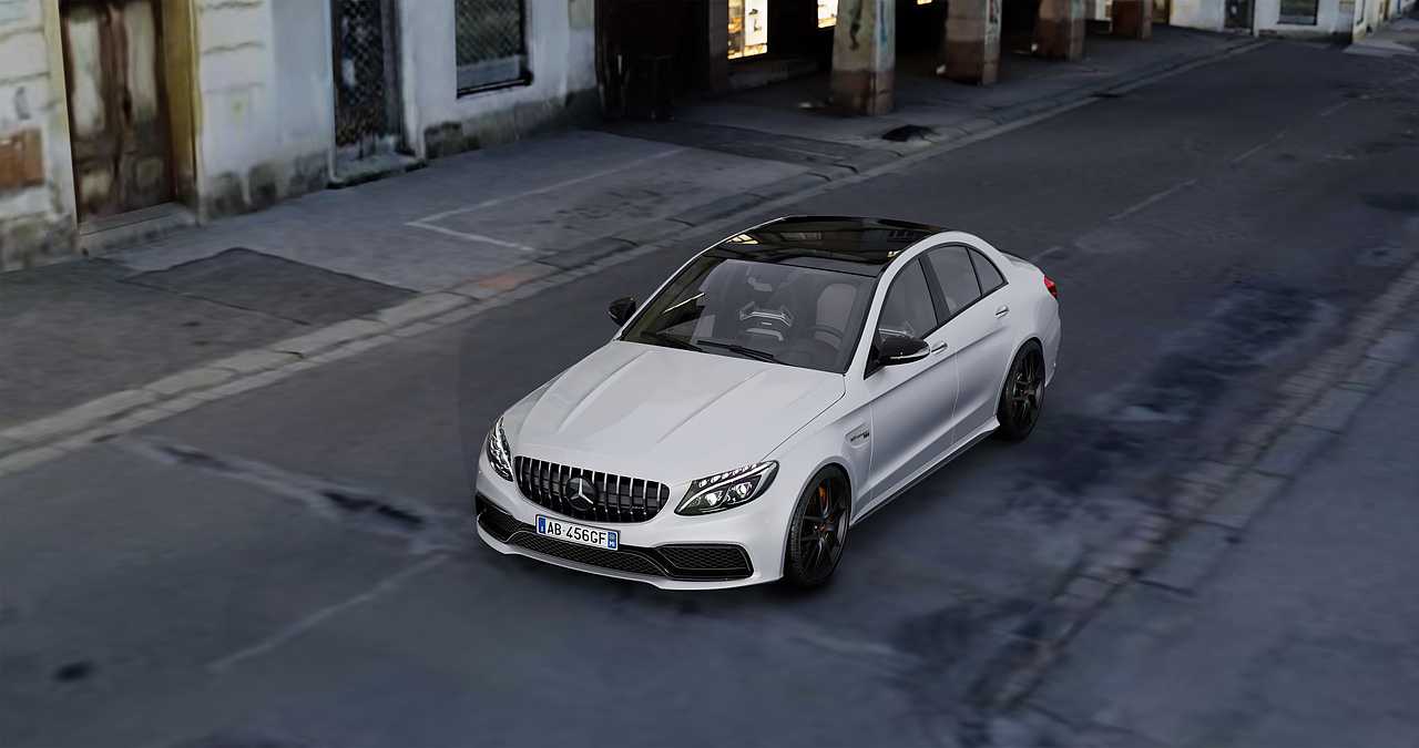 Blender-Cycles Benz C63渲染