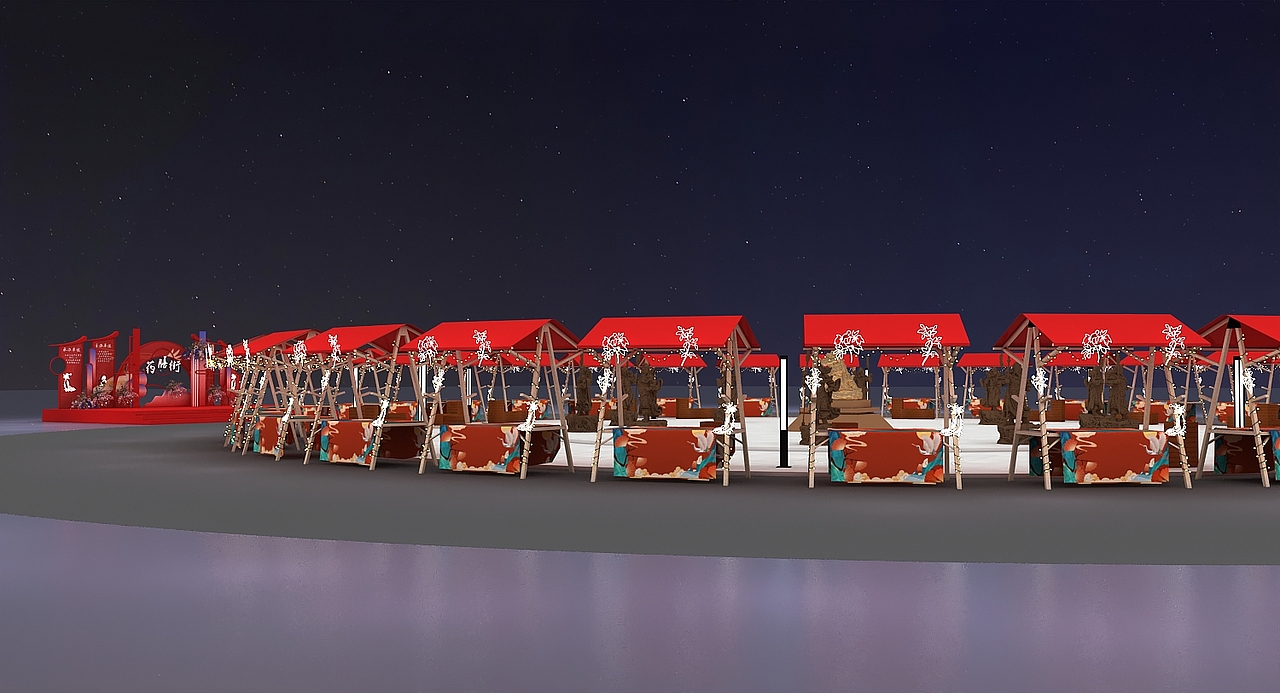 3D效果图-药膳街集市（图ZMzQ0MzIxODI0） - 场景 - 站酷设计师阿啥啥啥原创素材 - 站酷ZCOOL