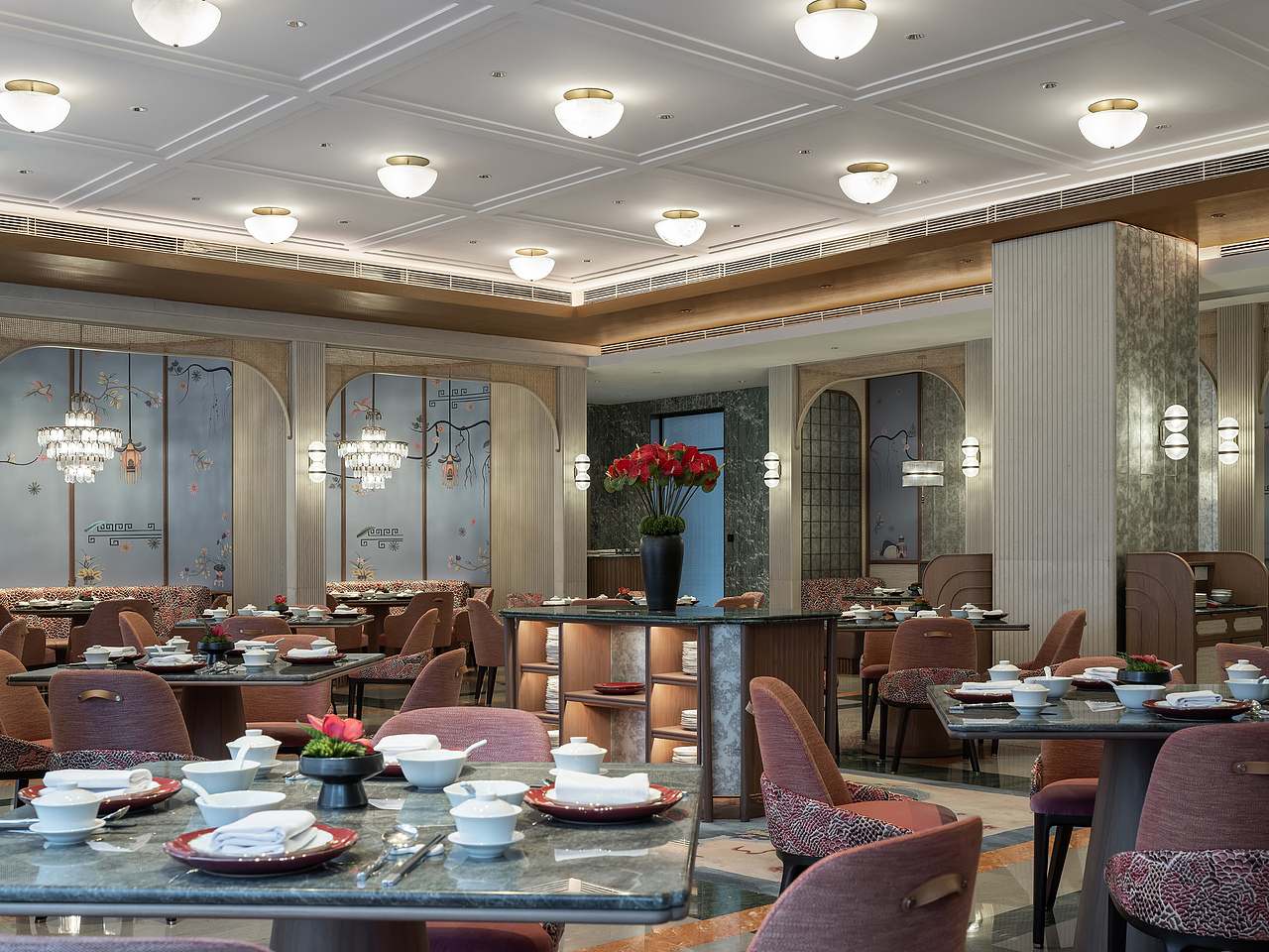 上海前滩香格里拉酒店-行政餐厅及中餐厅部分（图ZMzI5OTczMzM2） - 环境/建筑摄影 - 站酷设计师疯筝1978原创素材 - 站酷ZCOOL