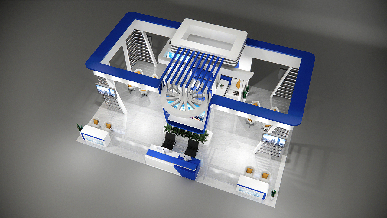 草图大师展位效果图（图ZMzMyMDYwNzg4） - 建筑/空间 - 站酷设计师3D设计师joy原创素材 - 站酷ZCOOL