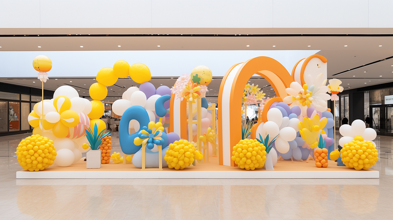 商场气球氛围包装设计