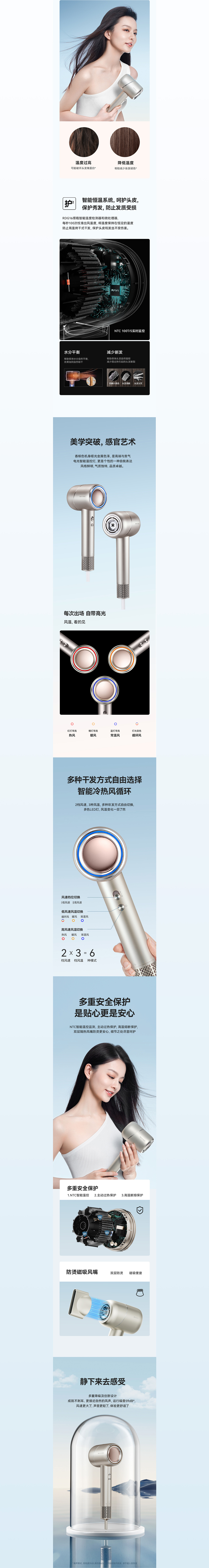 锐亿高速吹风机详情页 | 3c详情页 | 电商设计（图ZMzI5ODgyNzcy） - 电商 - 站酷设计师设计师Mio原创素材 - 站酷ZCOOL