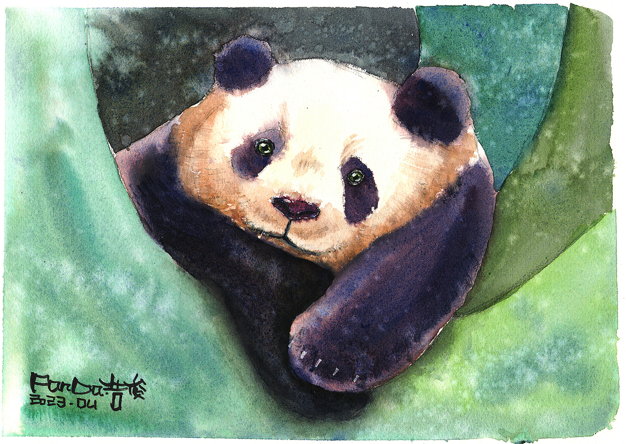 静观其变（图ZMzM4MzkzMDcy） - 绘画 - 站酷设计师Panda浩俊原创素材 - 站酷ZCOOL