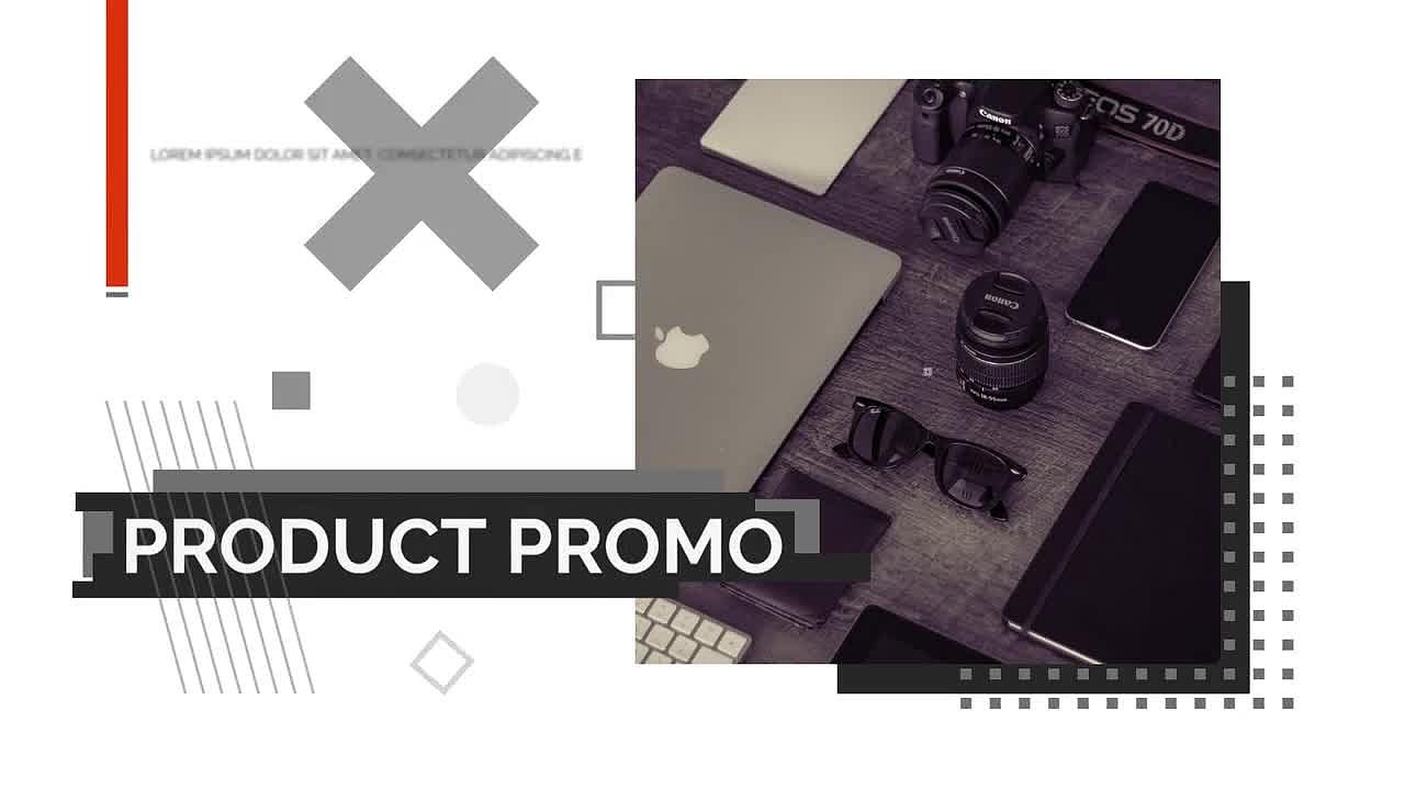 PR模板|简单设计故障元动态标题介绍产品促销宣传片