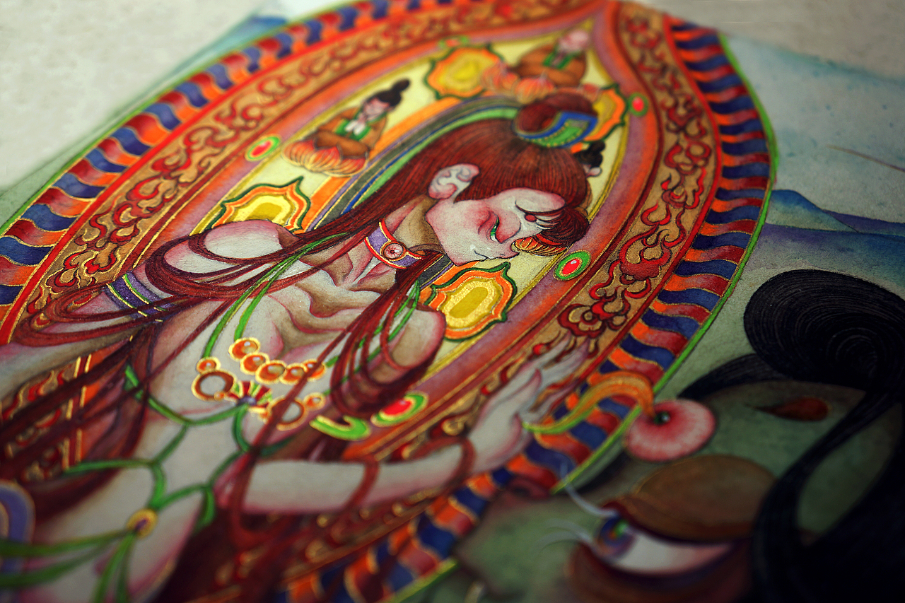 粉桃妖》白中南颜彩人川集