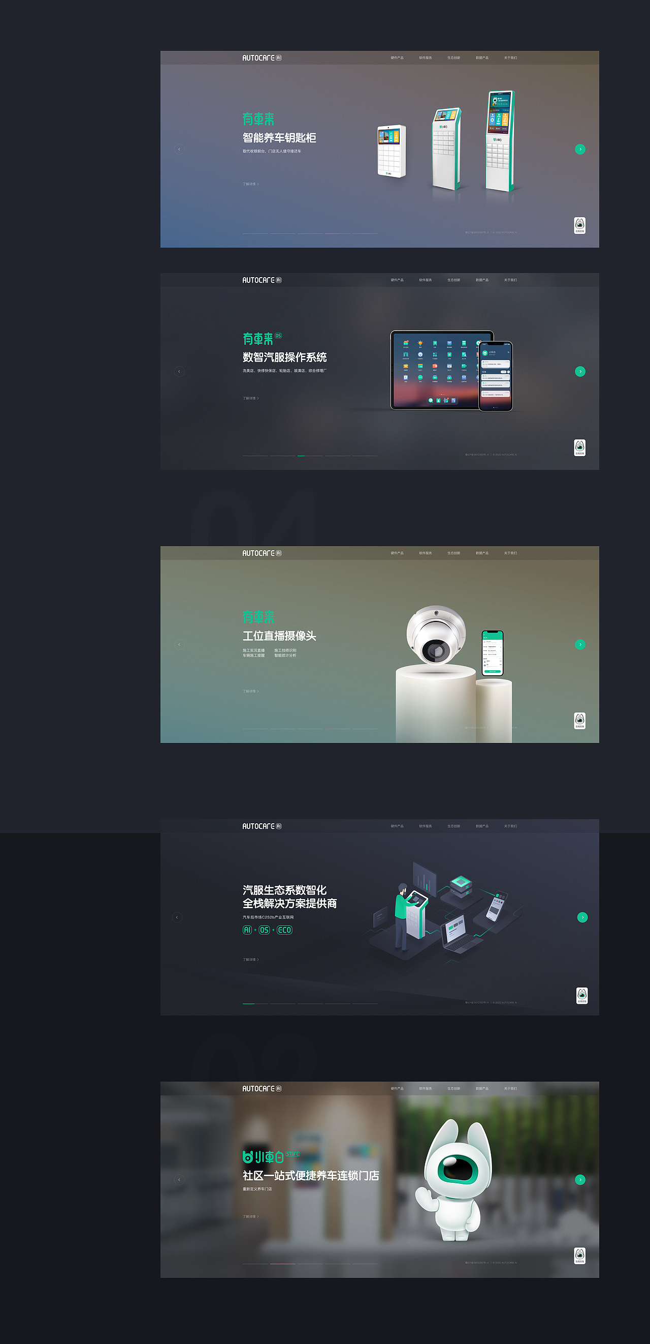 AUTOCAREAI官网设计2022（图ZMzI2MDY5MDky） - 企业官网 - 站酷设计师陈兵BEAN原创素材 - 站酷ZCOOL