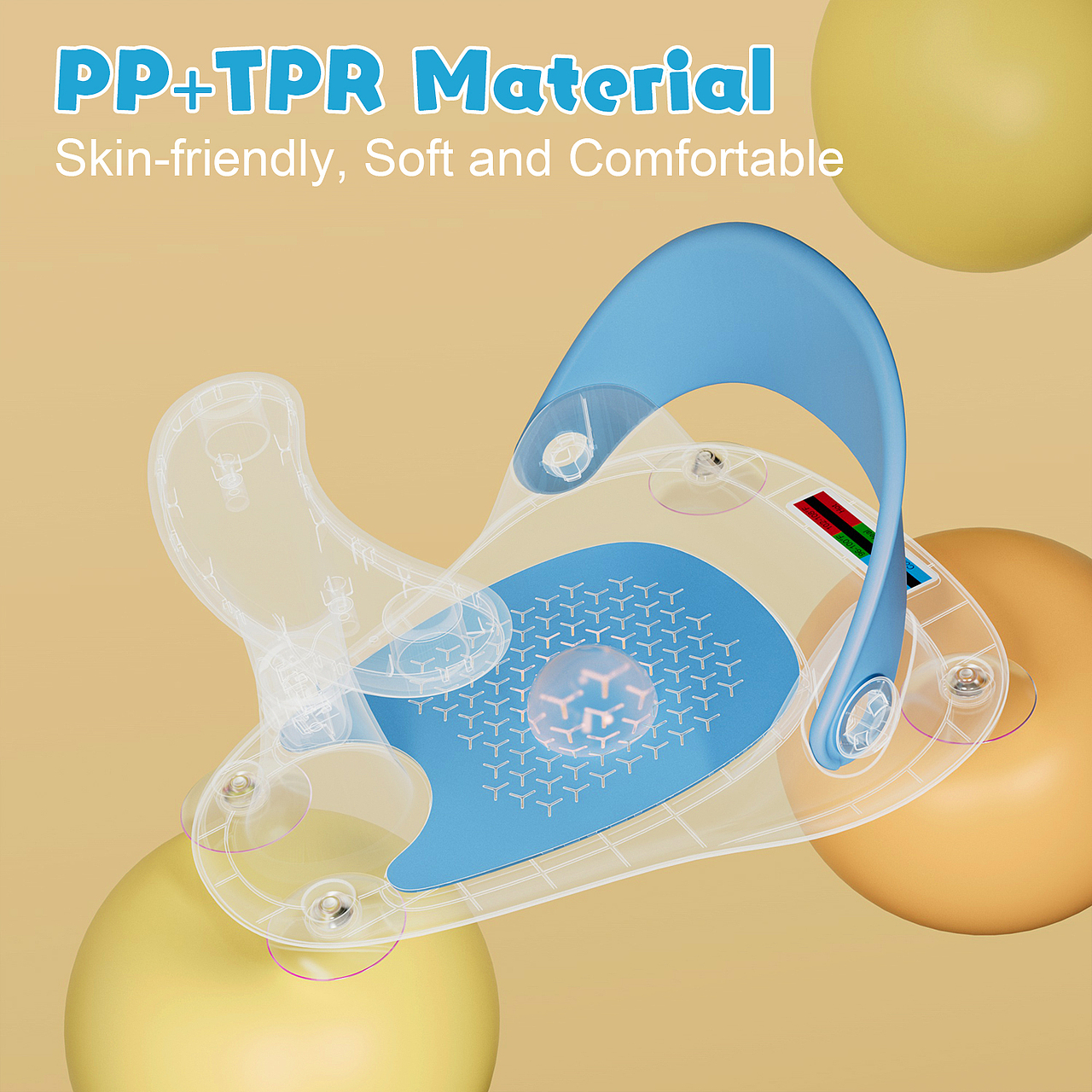 亚马逊设计I 婴儿洗澡沐浴座椅主图蓝色/A+套图设计