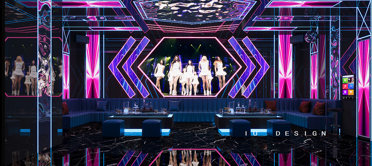 哎呦设计表现·科技风KTV