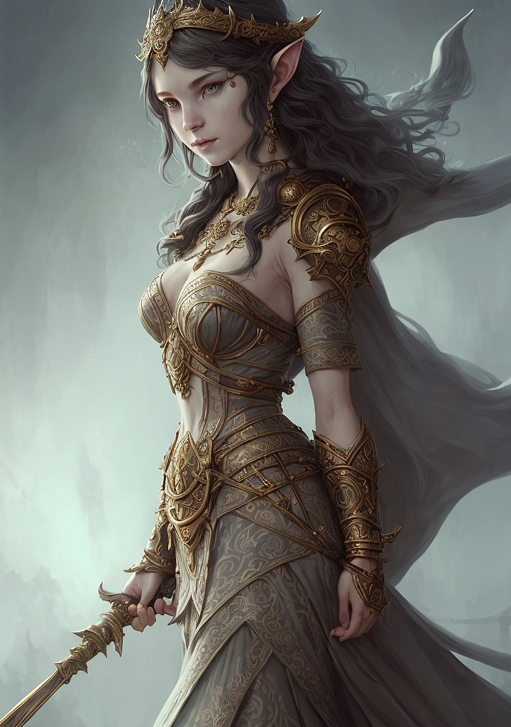 【AI绘画-3】巴洛克精灵女王