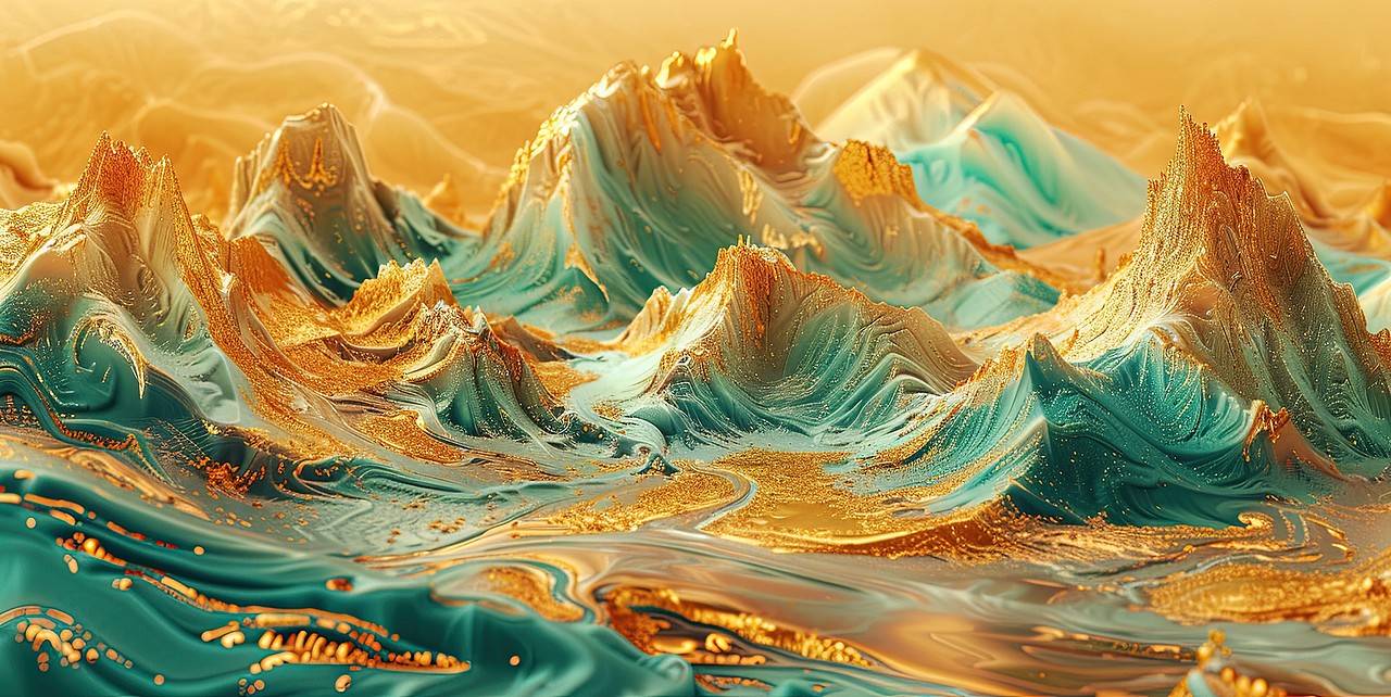 三维千里江山图|金碧辉煌