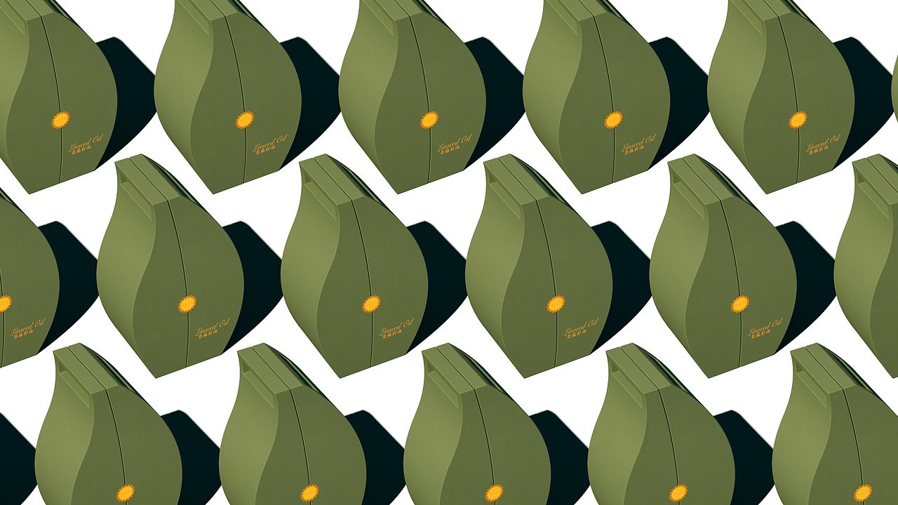 亚麻籽油仿生包装设计