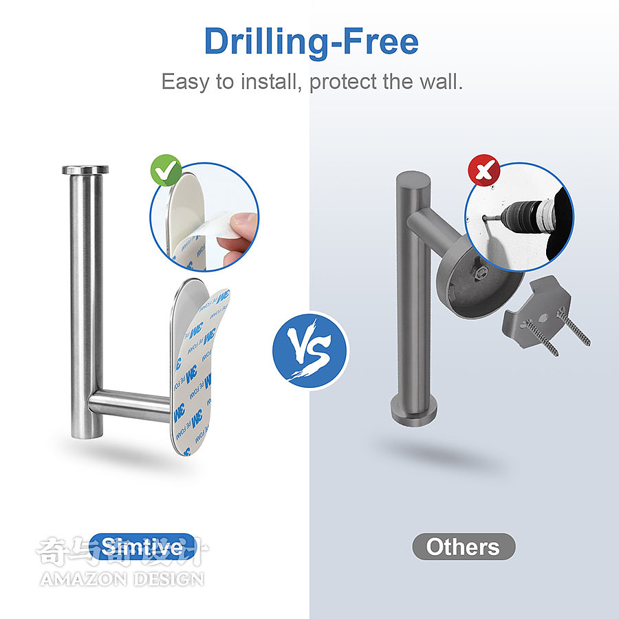 亚马逊跨境电商产品主图设计案例 卷纸架拍照设计（图ZMzYzNTQ2NDAw） - 产品摄影 - 站酷设计师亚马逊拍照设计原创素材 - 站酷ZCOOL
