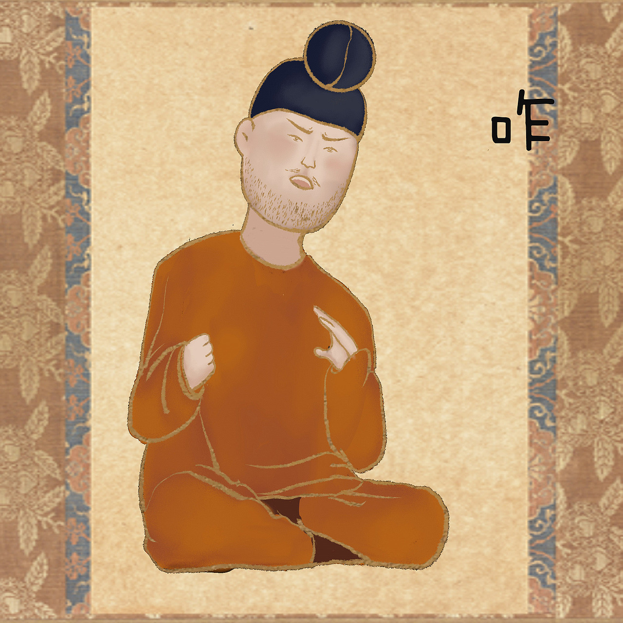 唐三彩骆驼载乐俑