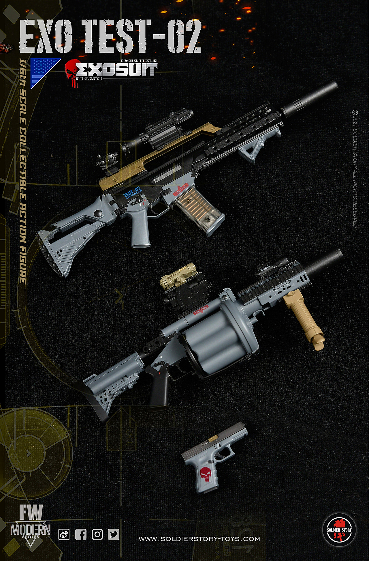 1/6比例未來系列-單兵外骨骼裝甲服”原型機-02”