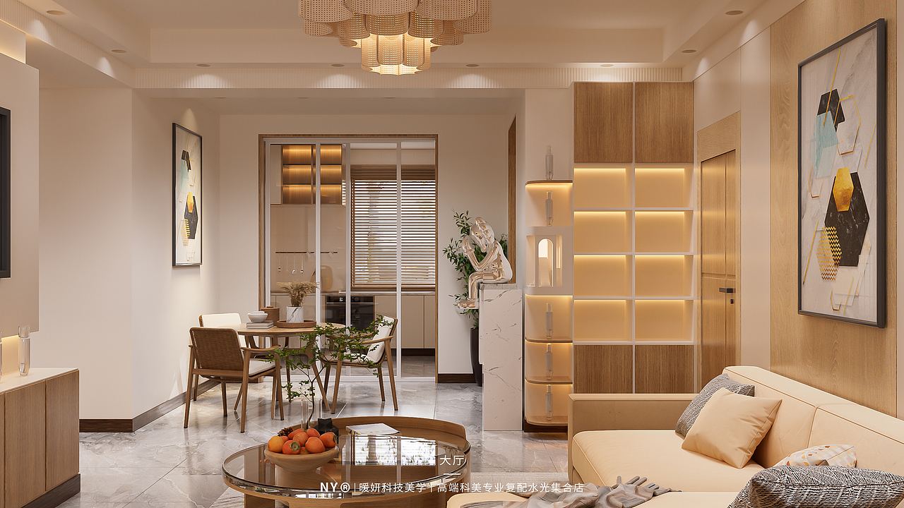 奶油风家居美容院120㎡