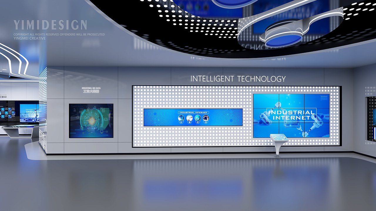 工业互联网展厅 5G互联网展厅 人工智能展厅 数字展厅（图ZMzE0MTE0MjIw） - 展陈设计 - 站酷设计师盈美创意原创素材 - 站酷ZCOOL