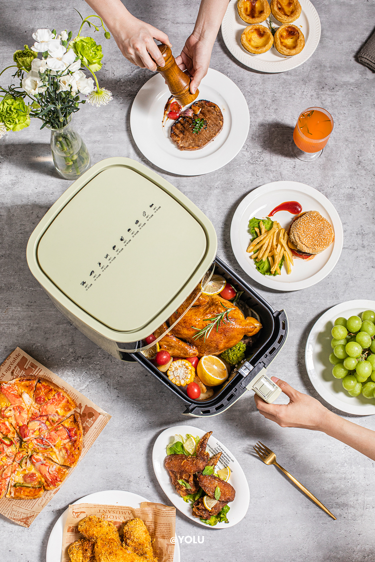 司崎库X小家电系列拍摄 爱了这抹绿