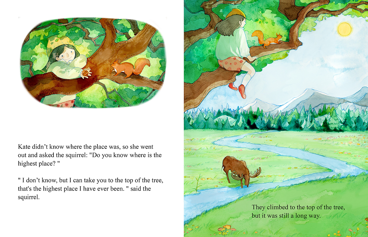 原创全英绘本-《Kate Missed Her Dog Very Much》