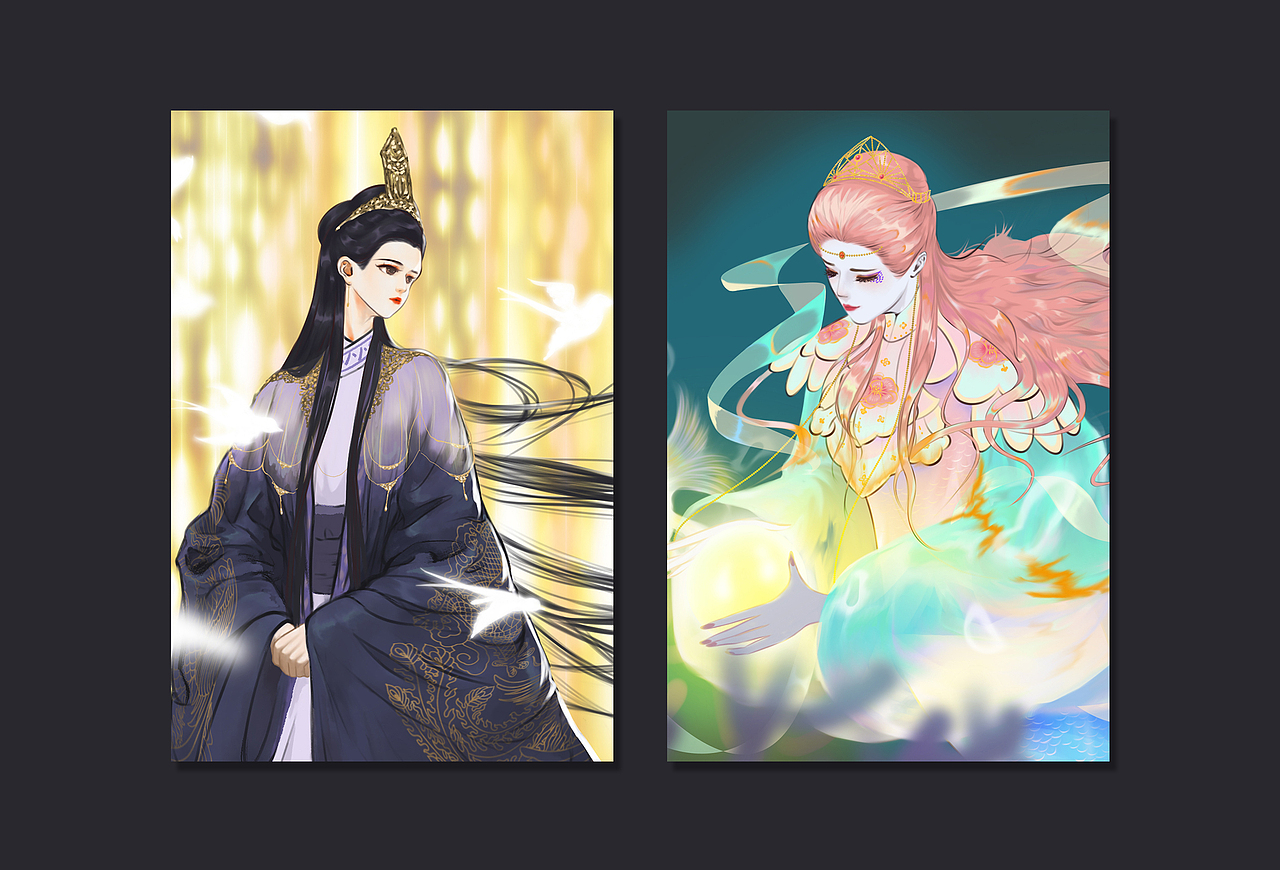 2021年的古风插画合集（图ZMjk4MjE2Mjgw） - 商业插画 - 站酷设计师无糖092原创素材 - 站酷ZCOOL