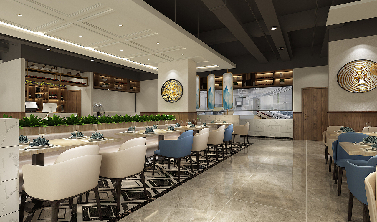 银川装修公司|银川面馆装修设计效果图