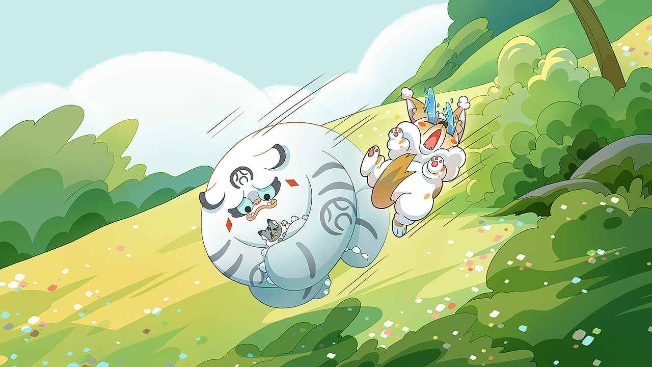 两两小萌妖语音故事配图（图ZMzMzNzMyMDYw） - 商业插画 - 站酷设计师呀哆yaduo原创素材 - 站酷ZCOOL