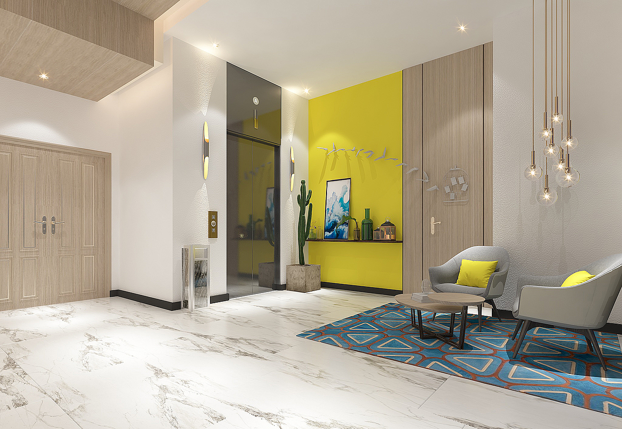 银川装修公司推荐|银川奥林匹克酒店装修设计方案鉴赏（图ZMzM4NzIxMjA0） - 商业空间设计 - 站酷设计师宁夏镹臻工装原创素材 - 站酷ZCOOL