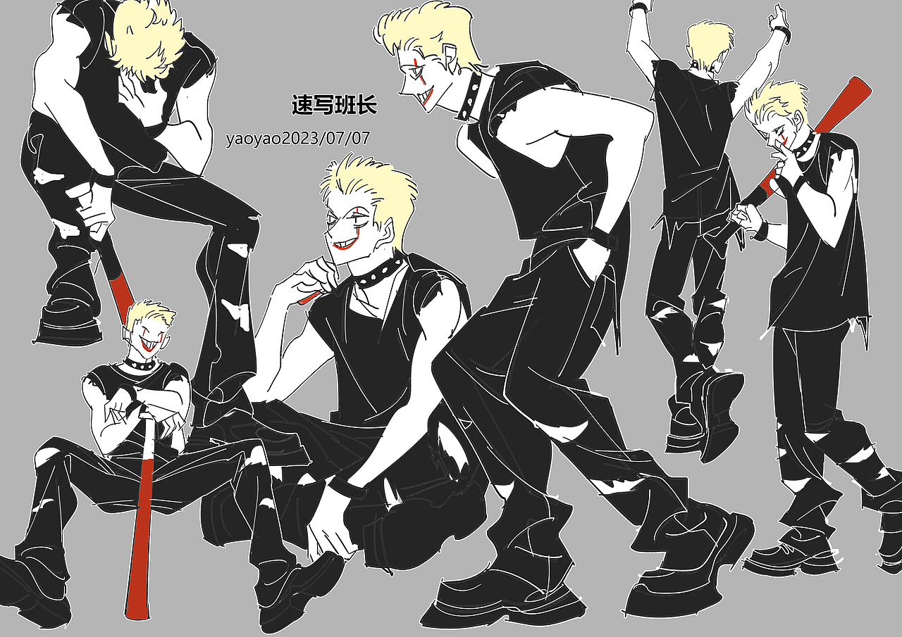 2023年7月速寫班長（圖ZMzQ4MTk3Mzgw） - 創(chuàng)作習作 - 站酷設(shè)計師妖妖天上空原創(chuàng)素材 - 站酷ZCOOL
