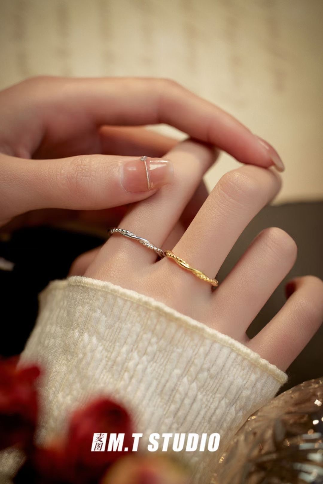 产品摄影 饰品戒指模特拍摄 复古戒指拍照 模特饰品拍
