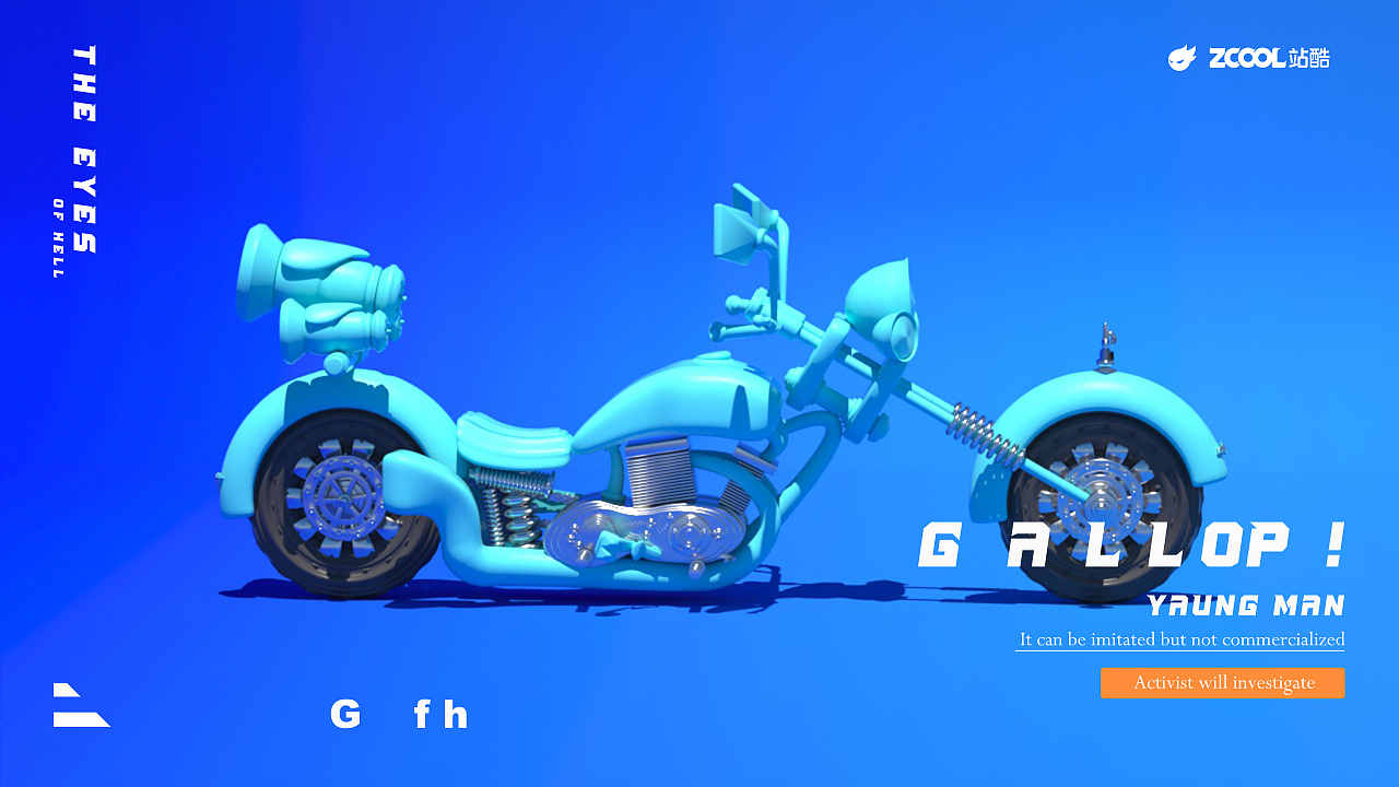 C4D-越野摩托（图ZMzIwNjA0MDc2） - 机械/交通 - 站酷设计师Blue_Designer_M原创素材 - 站酷ZCOOL