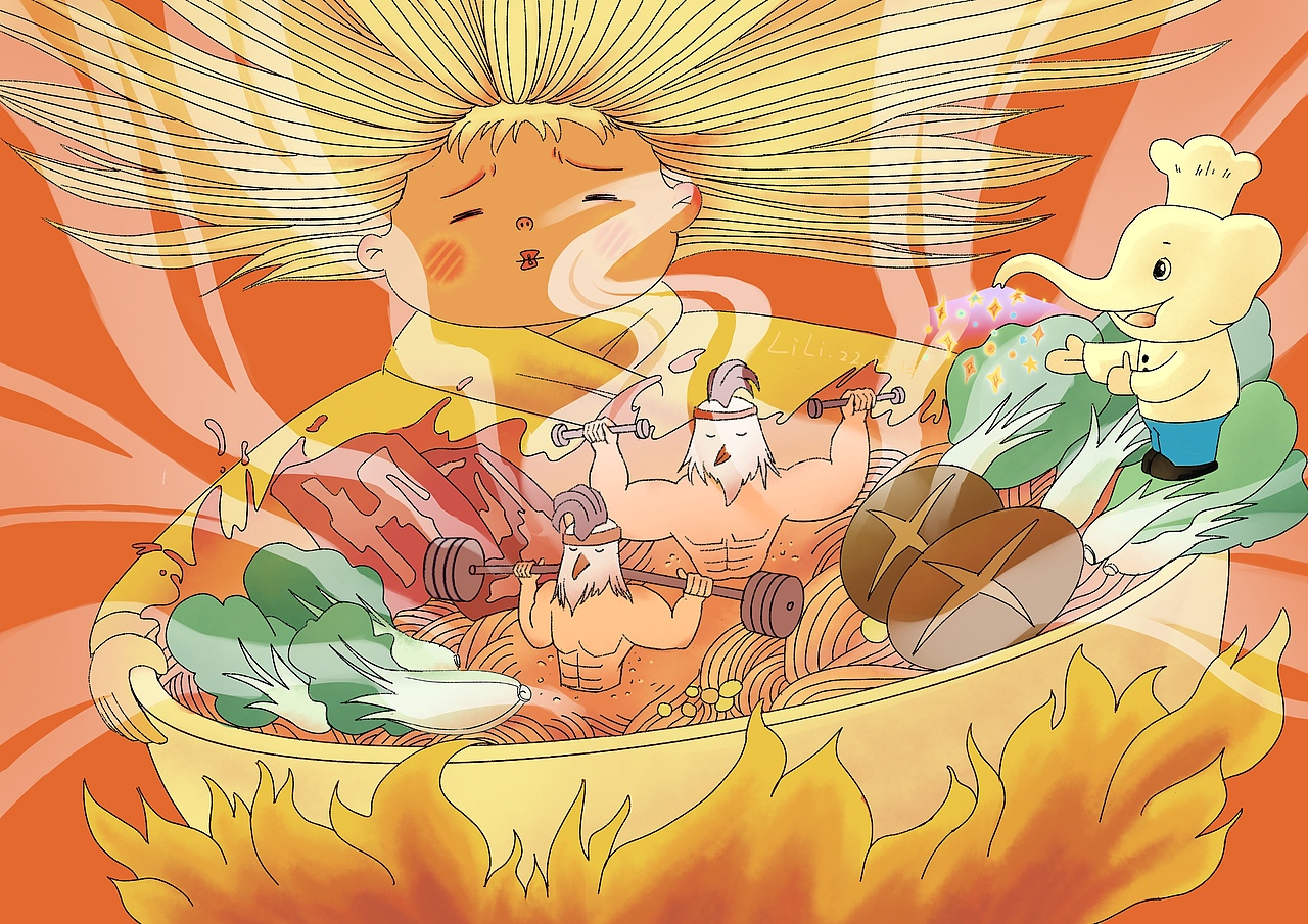 象征喜庆的中国红之——吹糖、舞龙等（图ZMzQxNjAyNzgw） - 创作习作 - 站酷设计师水漫歌原创素材 - 站酷ZCOOL