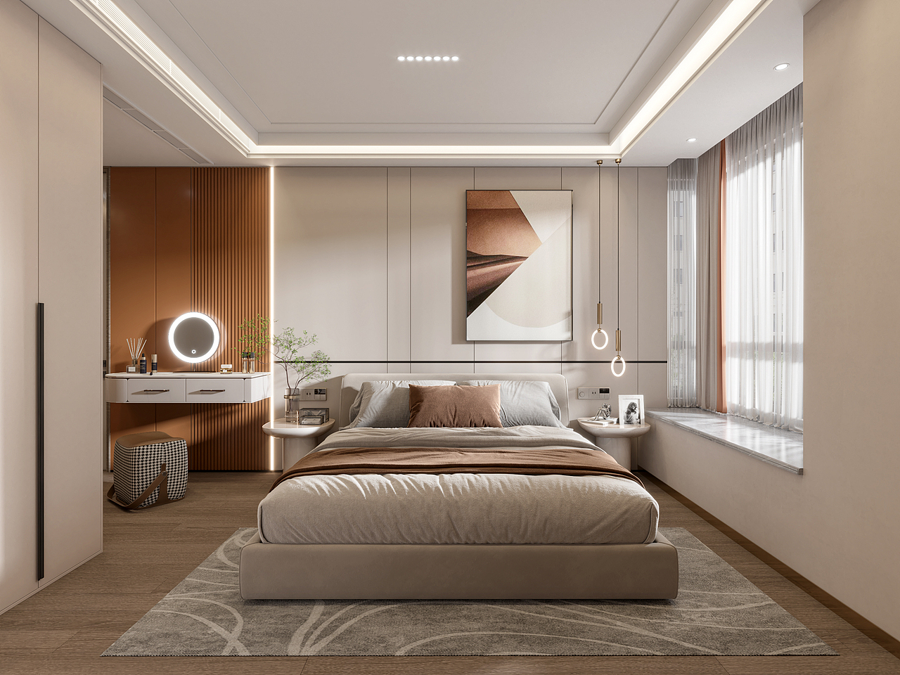 港式客餐厅加卧室