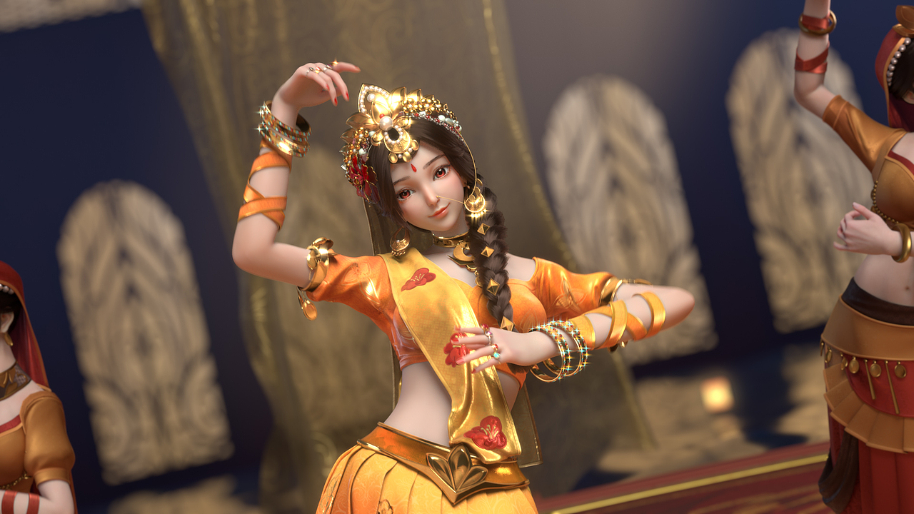 【POPIC】她踏歌而来，以舞献世（图ZMjk3MzAxMTg4） - 动画/影视 - 站酷设计师POPIC动画原创素材 - 站酷ZCOOL